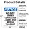 Signmission Do Not Enter Contractor Access OSHA Notice Sign, Plastic, 18in W x 24in L, 2PK OS-2PACK-NS-P-1824-V-11177 - alternate 3